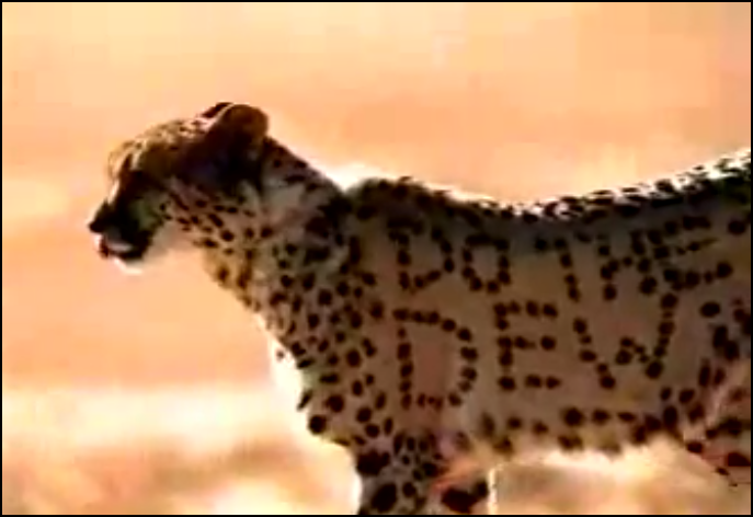 Image from 2000 Superbowl Commercial for Mountain Dew.
