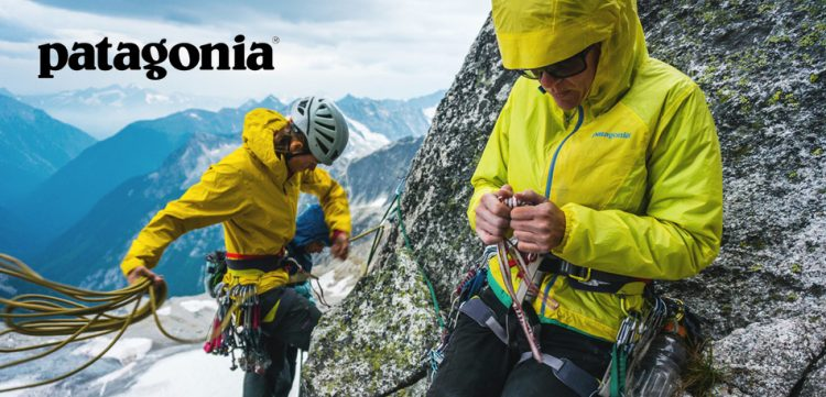 An adventurer wearing Patagonia gear